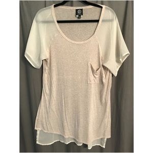 Boutique oversized thin beige top